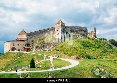 La Forteresse de Rasnov à Rasnov, Roumanie Banque D'Images