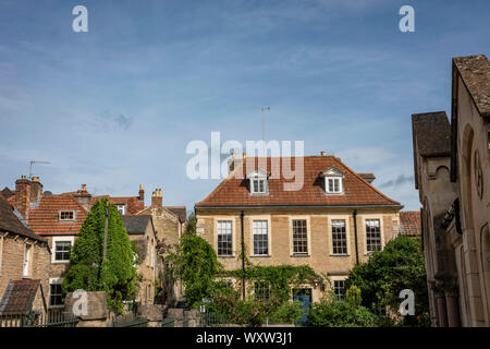 Belle vieille maison géorgienne sur Whittox Lane, Frome, Somerset, UK Banque D'Images