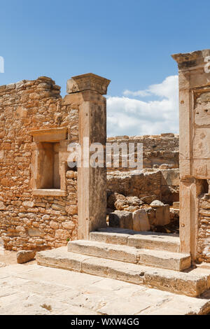 Le sanctuaire d'Apollon Hylates à Kourion, Chypre. Ruines antiques. Banque D'Images