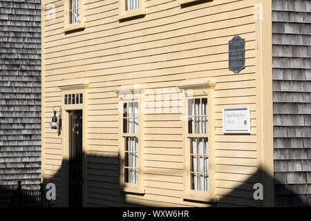 Maisons en bois en bois traditionnel à Newport, Rhode Island, USA Banque D'Images