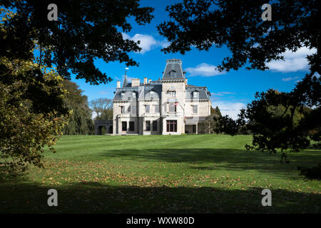 Chateau-sur-Mer construite en 1852 l'un des célèbres Newport Mansions élégant sur Rhode Island, USA Banque D'Images