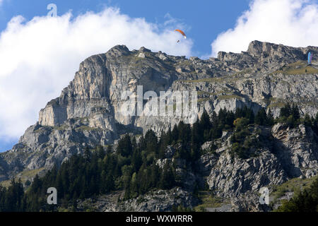 Chaîne des Fiz. Plateau d'Assy. Passy. Haute-Savoie. La France. Banque D'Images