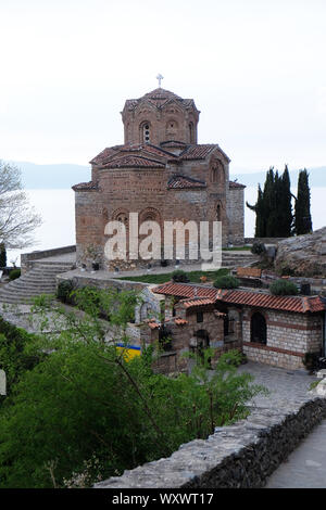 Théologien de l'église Saint Jean Kaneo à Ohrid, Macédoine Banque D'Images