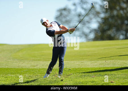 Virginia Water, UK. 18 Sep, 2019. La concurrence sur le Rory Mcilroy ProAm de la BMW PGA Championship, le tournoi de golf du Tour Européen à Wentworth Golf Club, Virginia Water, Surrey, Angleterre. Credit : España/Alamy Live News Banque D'Images