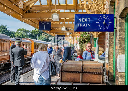 La gare de Sheringham sur la ligne Poppy North Norfolk Banque D'Images