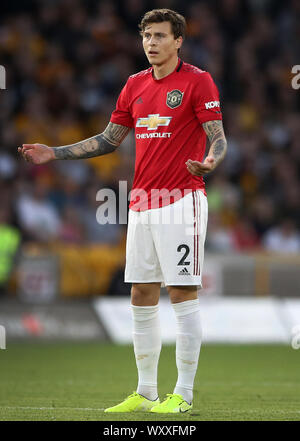 Photo de fichier en date du 19-08-2019 de la Manchester United Victor Lindelof. Banque D'Images