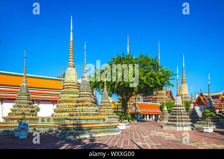 Phra Chedi Rai de Wat Pho à Bangkok, Thaïlande Banque D'Images