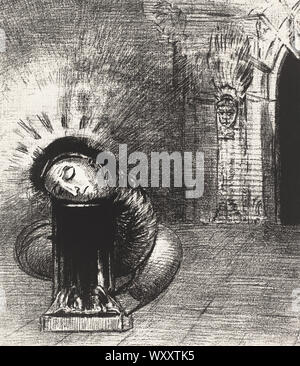 Odilon Redon - une chrysalide, la couleur du sang (1889) Banque D'Images