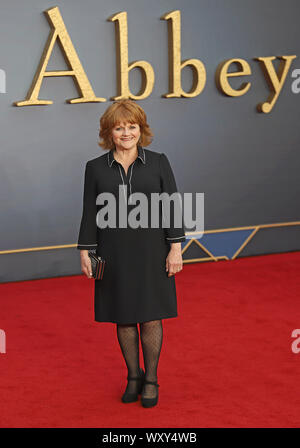 Lesley Nicol Downton Abbey Film Première Mondiale Banque D'Images