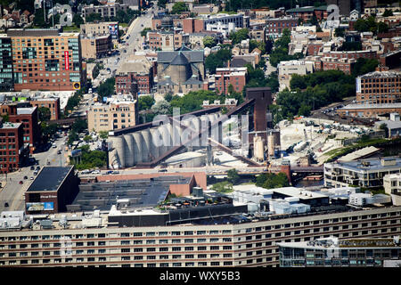 Prairie matériel beton cimenterie dans le district de l'ouest de la rivière Chicago Illinois Etats-Unis d'Amérique Banque D'Images