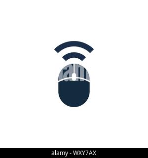 L'icône de la souris d'ordinateur sans fil. Élément simple illustration. Souris d'ordinateur sans fil modèle de conception de symbole. Peut être utilisé pour l'interface utilisateur web et mobile. Illustration de Vecteur