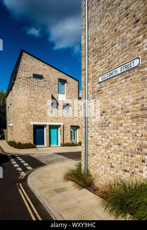 Goldsmith Street Norwich Prix Stirling vainqueur 2019 - Le logement social, 105 Passivhaus maisons à haut rendement énergétique Architecte Mikhail Fortune avec Cathy Hawley Banque D'Images
