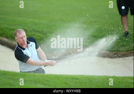 Wentworth Golf Club, Virginia Water, UK. 18 Sep, 2019. Paul Scholes au cours de la Pro Am au BMW PGA Championship. Usage éditorial uniquement. Crédit : Paul Terry/Alamy. Crédit : Paul Terry Photo/Alamy Live News Banque D'Images