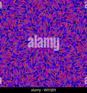 Arrière-plan de la mosaïque colorée dynamique burst - abstract vector design graphique circulaire Illustration de Vecteur