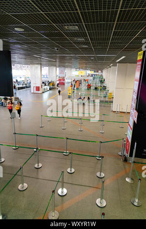 Vérifier dans la zone de l'Aéroport International de Brasilia, au Brésil. Banque D'Images