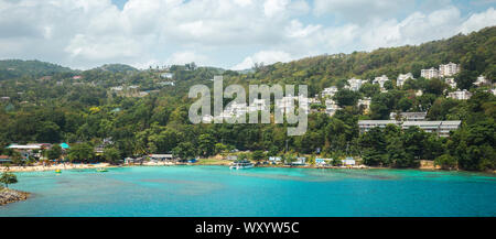 Panorama d'Ocho Rios en Jamaïque Banque D'Images