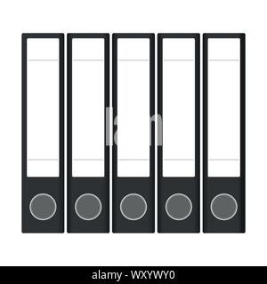 Divers fichiers colorés contre fond blanc Illustration de Vecteur