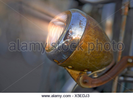 Old rusty bike light