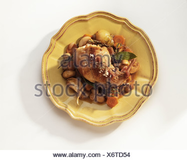 Lapin et champignons Fricasse de cuisson