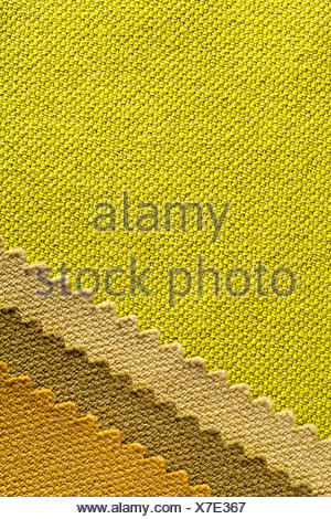 Composition de bandes de couleurs de tissu de coton dentelée