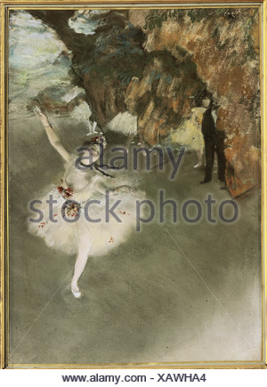 'Fine Arts, Degas, Edgar (1834 - 1917), 'La star', 1877/1878, pastel, Musée d'Orsay, Paris, "La danseuse du théâtre", en français