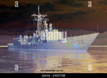 USS UNDERWOOD (FFG-36) Foto Stock