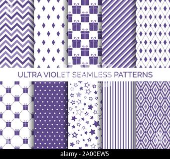 Ultra Violet color seamless pattern del vettore Illustrazione Vettoriale
