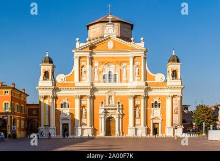 Cattedrale, la Basilica di Santa Maria Assunta, Piazza dei Martiri, Carpi, Provincia di Modena, Emilia Romagna, Italia Foto Stock