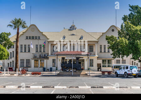 Stazione ferroviaria, Windhoek, Khomas, Namibia Foto Stock