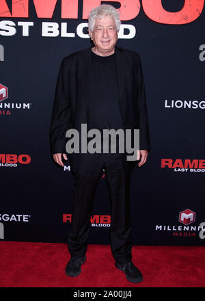 La città di New York, Stati Uniti. Xviii Sep, 2019. MANHATTAN, NEW YORK, NEW YORK, Stati Uniti d'America - 18 settembre: Avi Lerner arriva a New York Screening e Fan event per 'Rambo: ultimo sangue" tenutasi presso l'AMC Lincoln Square Theatre, il 18 settembre 2019 a Manhattan, New York New York, Stati Uniti. ( Credito: Image Press Agency/Alamy Live News Foto Stock