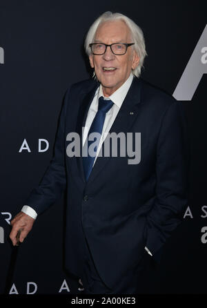 Los Angeles, Stati Uniti d'America. Xviii Sep, 2018. Donald Sutherland 070 arriva alla premiere di XX Century Fox " Ad Astra' alla Cupola di Glossari Affini il 18 settembre 2018 a Los Angeles, California. Credito: Tsuni/USA/Alamy Live News Foto Stock