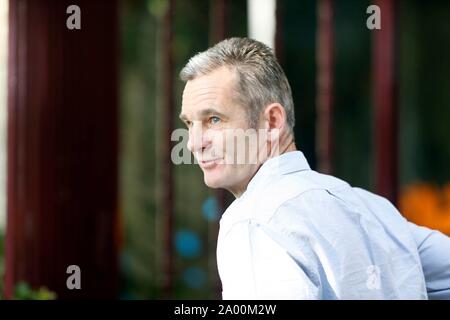 Pozuelo Madrid, Spagna. Xix Sep, 2019. Iñaki Urgdangarin arrivando a ' Hogar Don Orione ' a Madrid 19/09/2019 Credit: CORDON PREMERE/Alamy Live News Foto Stock