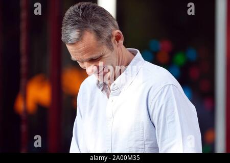 Pozuelo Madrid, Spagna. Xix Sep, 2019. Iñaki Urgdangarin arrivando a ' Hogar Don Orione ' a Madrid 19/09/2019 Credit: CORDON PREMERE/Alamy Live News Foto Stock