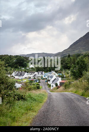 Achintraid è un piccolo telecomando crofting township, che è situato all'estremità orientale del mare di loch Loch Kishorn, nelle highlands scozzesi Foto Stock