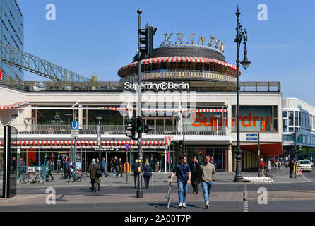 Il Cafe Kranzler, Kurfuerstendamm, Charlottenburg di Berlino, Deutschland Foto Stock