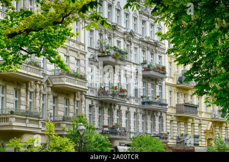 Altbauten, Planufer, Kreuzberg di Berlino, Deutschland Foto Stock