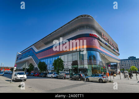 East Side Mall, Tamara-Danz-Strasse, Friedrichshain di Berlino, Deutschland Foto Stock