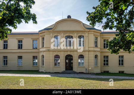 Gerswalde Schloss - Il castello è un edificio a due piani di Manor House nel distretto di Uckermark, Brandenberg. Ex Arnim Famiglia casa ancestrale, Foto Stock