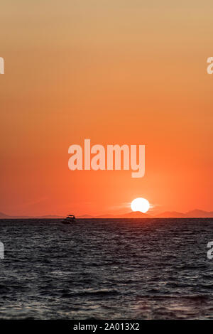 Bodrum tramonto, Turchia Foto Stock