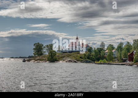 Le piccole isole dell arcipelago a sud di Helsinki, capitale della Finlandia Foto Stock