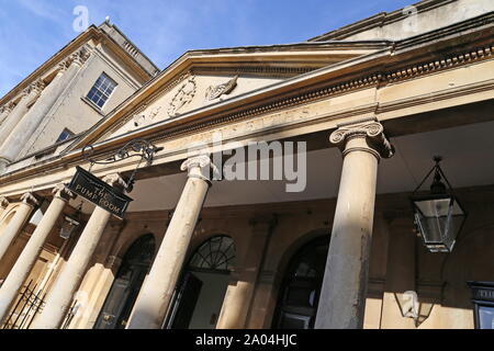 King e Queen's bagni, in stallo Street, Bath, Somerset, Inghilterra, Gran Bretagna, Regno Unito, Gran Bretagna, Europa Foto Stock
