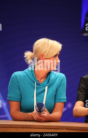 Kamilla Senjo live bei der IFA 2019 auf der Bühne ARD. Berlino, 08.09.2019 Foto Stock