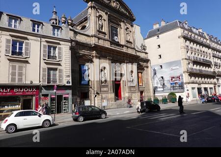 Église Sainte-Élisabeth-de-Hongrie chiesa cattolica sulla rue du Temple, Parigi, Francia. Foto Stock