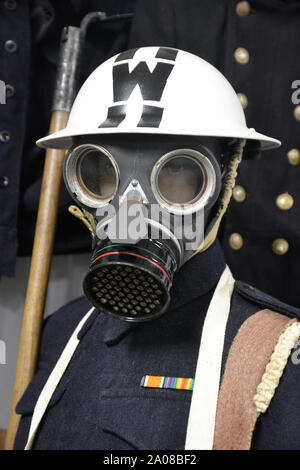 ARP Air Raid Warden al ci incontreremo di nuovo WW2 Museo, Freiston, Freiston Shore, Lincolnshire, England, Regno Unito Foto Stock