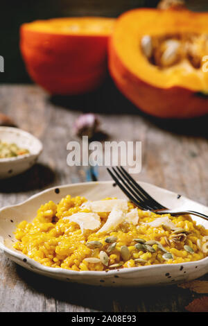 Tradizionale risotto alla zucca Foto Stock