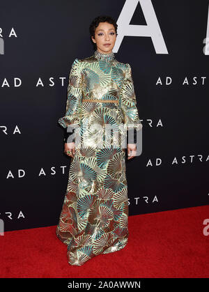 HOLLYWOOD, CA - 18 settembre: Ruth Negga assiste la premiere del ventesimo secolo Fox " Ad Astra' alla Cupola di Glossari Affini il 18 settembre 2019 a Los Angeles, California. Foto Stock