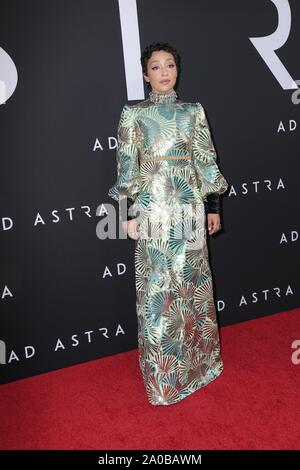 Settembre 18, 2019, Los Angeles, CA, Stati Uniti d'America: LOS ANGELES - Sep 18: Ruth Negga al ''Ad Astra'' LA Premiere al Arclight Hollywood di Settembre 18, 2019 a Los Angeles, CA (credito Immagine: © Kay Blake/ZUMA filo) Foto Stock