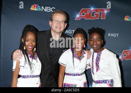 Los Angeles, CA. Xviii Sep, 2019. Ndlovu coro della Gioventù presso gli arrivi per America's Got Talent Finale Live Screening, Dolby Theatre a Hollywood e Highland Center, Los Angeles, CA il 18 settembre 2019. Credito: Priscilla concedere/Everett raccolta/Alamy Live News Foto Stock