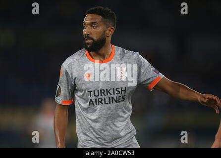 Roma, Italia. Xx Settembre, 2019. Roma, Italia - 19 Settembre 2019: Gael Clichy (Basaksehir) in azione durante la UEFA Europa League, gruppo J, la partita di calcio come Roma e Istanbul Basaksehir, presso lo Stadio Olimpico di Roma. Credit: Indipendente Agenzia fotografica/Alamy Live News Foto Stock