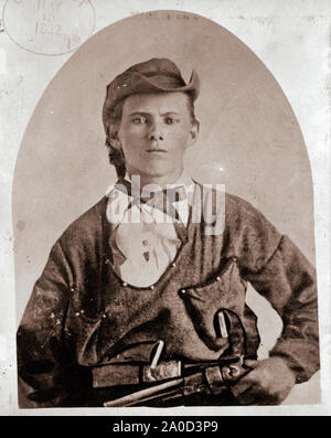 Jesse James ritratto - 1882 Foto Stock